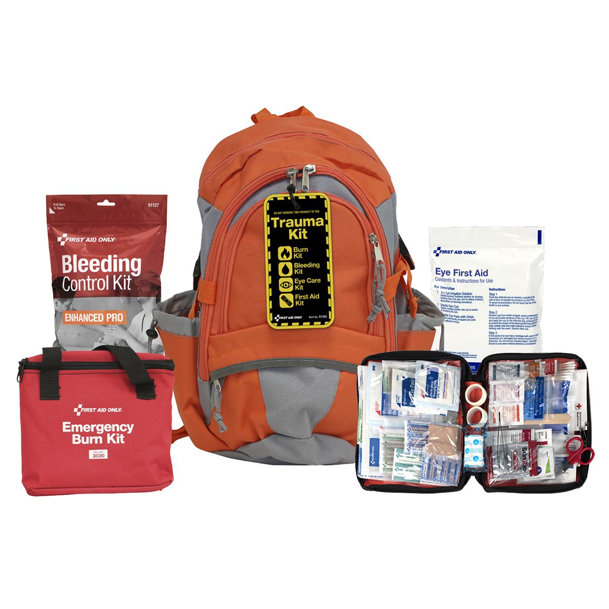 First Aid Only All In One Trauma Backpack 91265 First Aid Only All In One Trauma Backpack 91265
